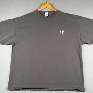 Big Dogs Mens 2XL Vintage 2006 Sports Humor Graphic T-Shirt Charcoal Gray Delta
